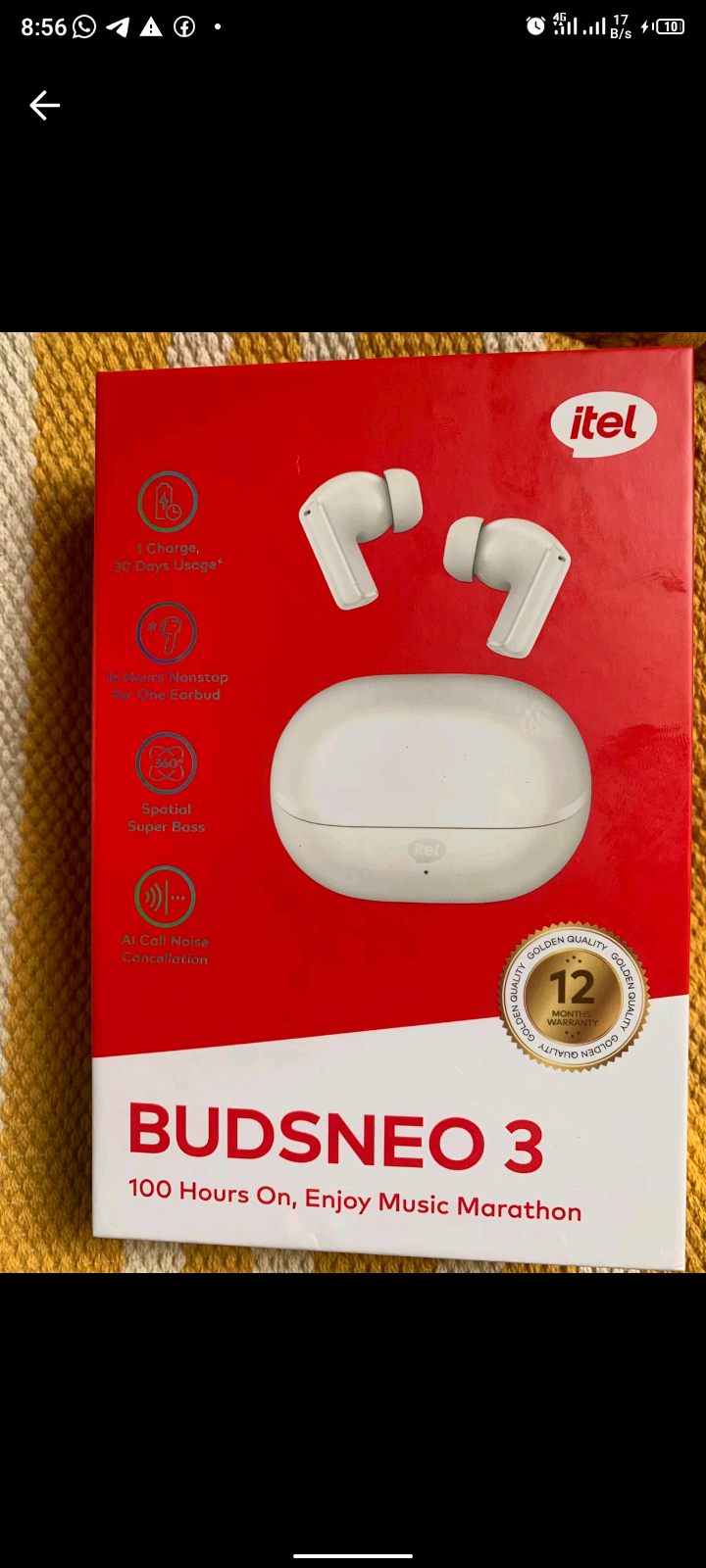 itel Budsneo 3 True Wireless Earbuds
